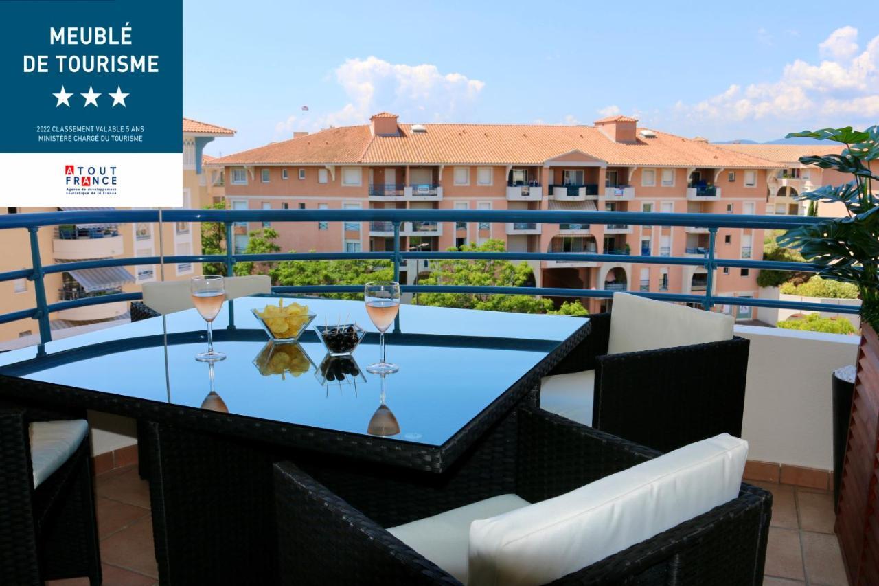 Port-Frejus, Le Paladien, Appartement 2 Pieces Climatise, Terrasse & Parking 外观 照片